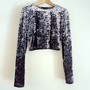 Long sleeve shimmery top by Forever21